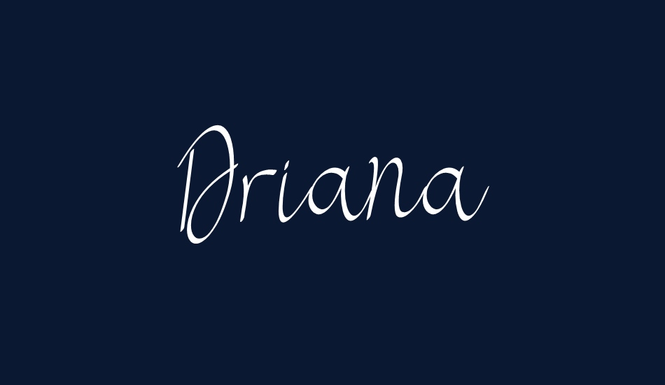 Driana font big