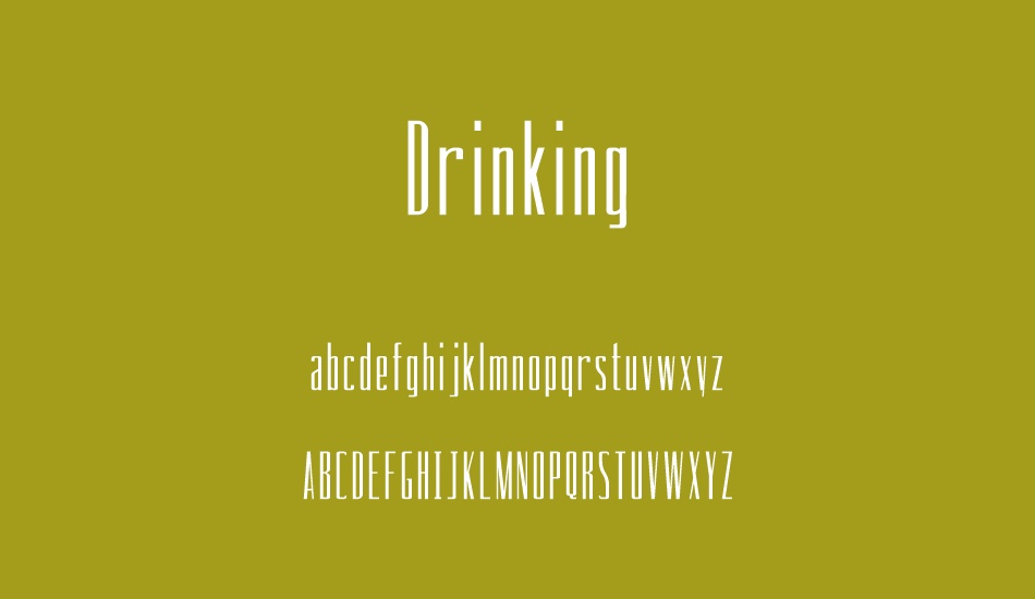 Drinking font