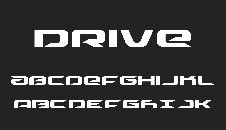 Drive font