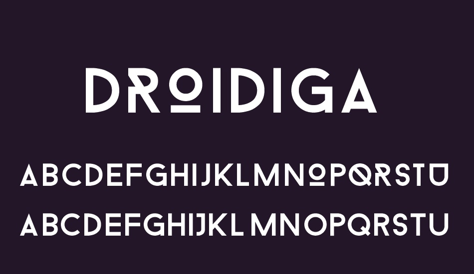 Droidiga font