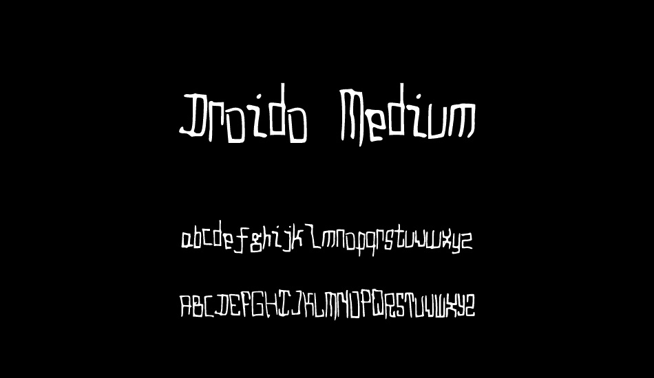 Droido Medium font