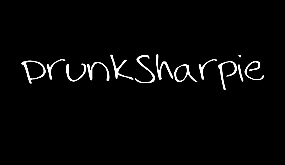 Drunk Sharpie Thin free font