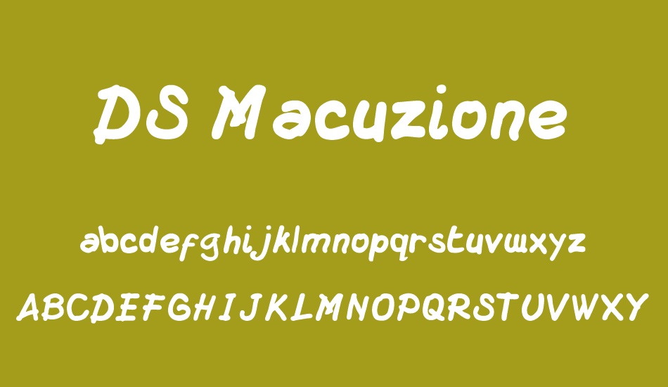 DS Macuzione font