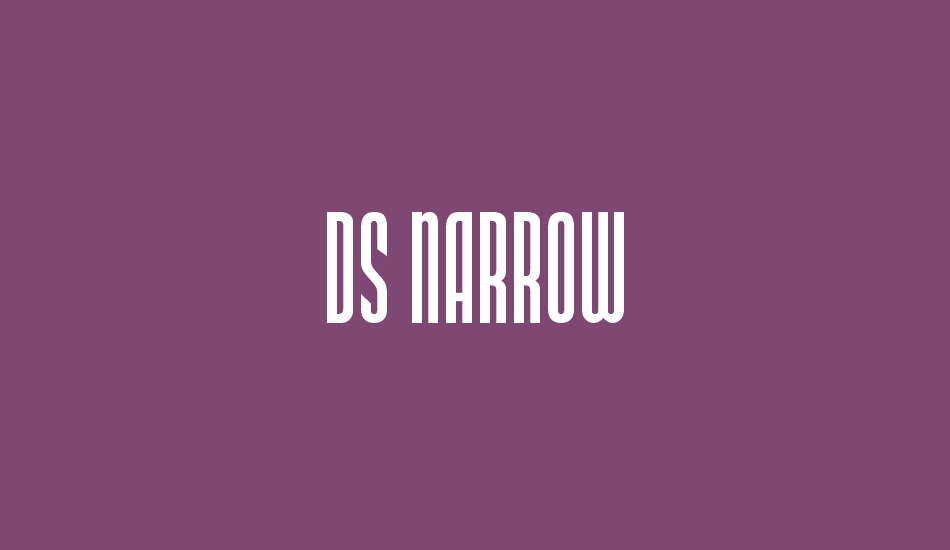 DS Narrow font big