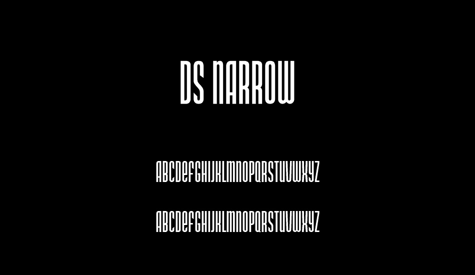 DS Narrow font