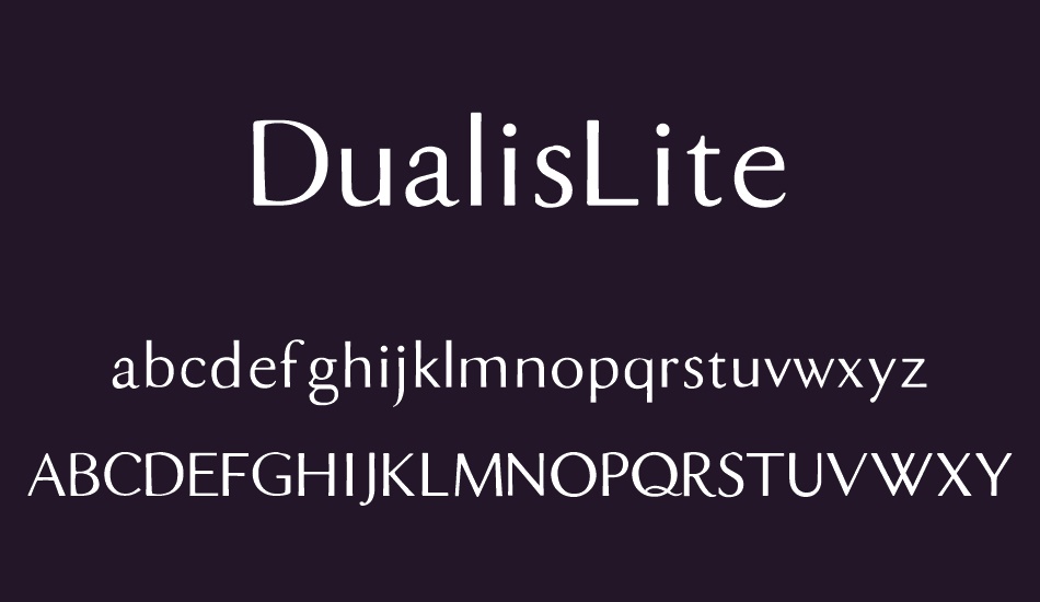 DualisLite font