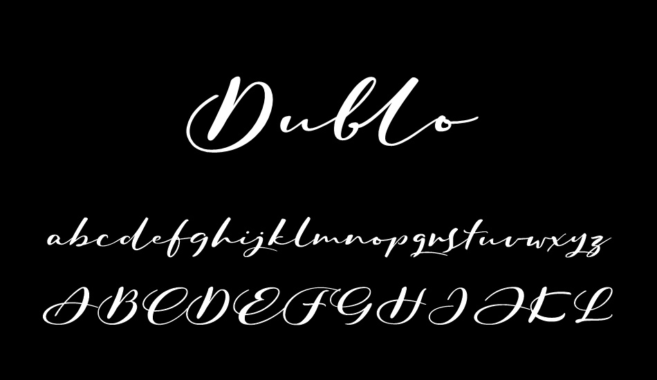 Dublo font