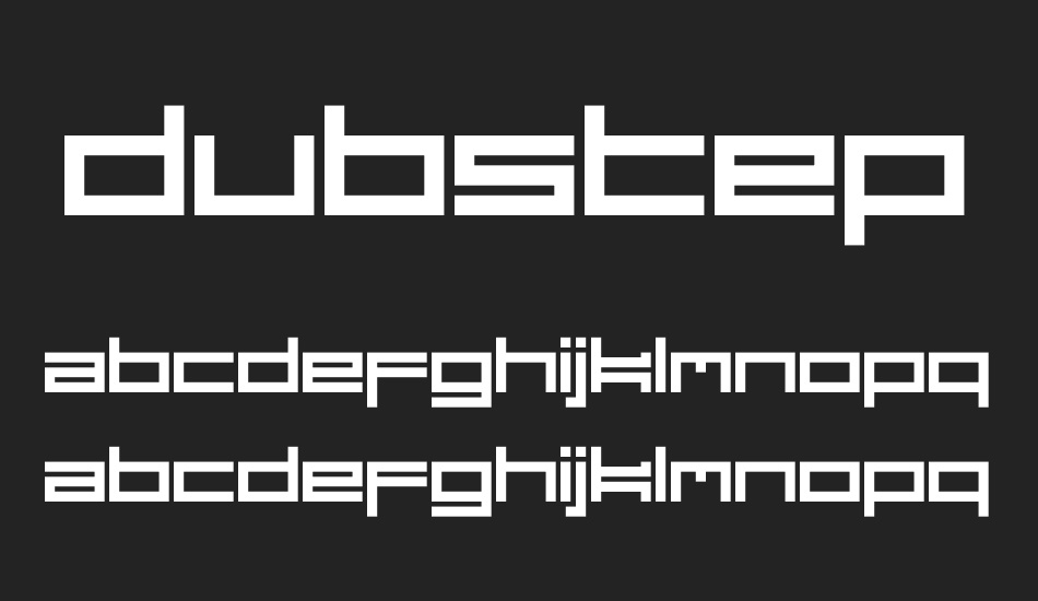 Dubsteptrix font