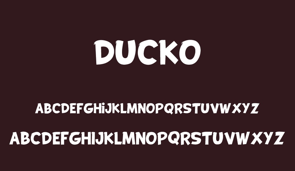 DUCKO DEMO font