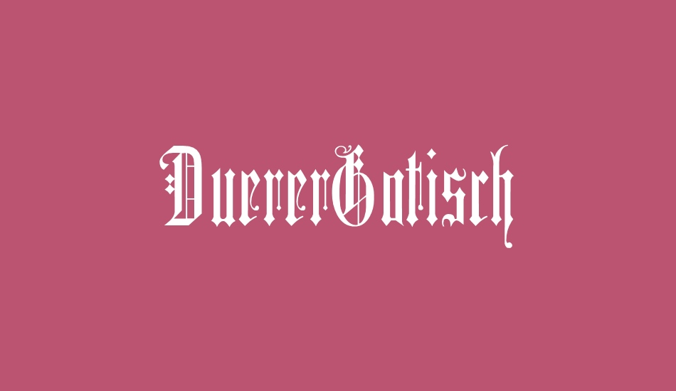 DuererGotisch font big