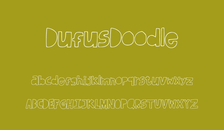 DufusDoodle font