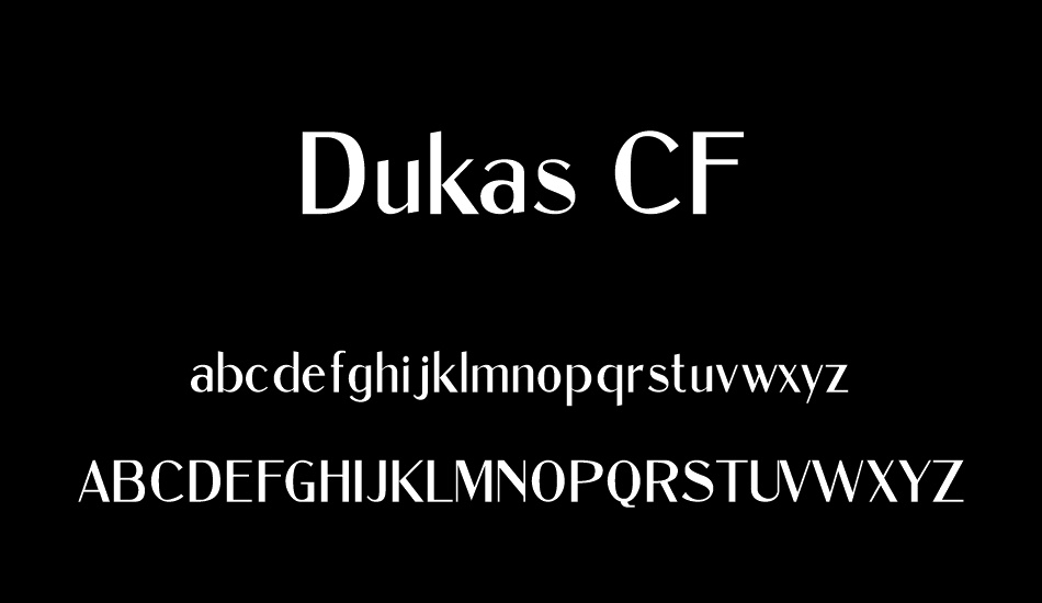 Dukas CF Regular font