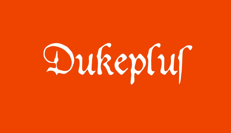 Dukeplus font big