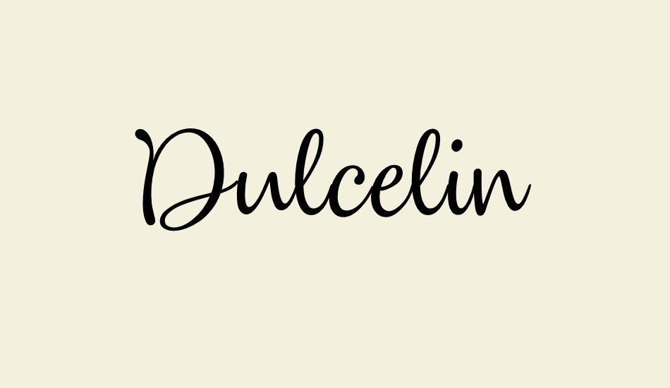 dulcelin font big