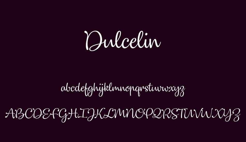 dulcelin font