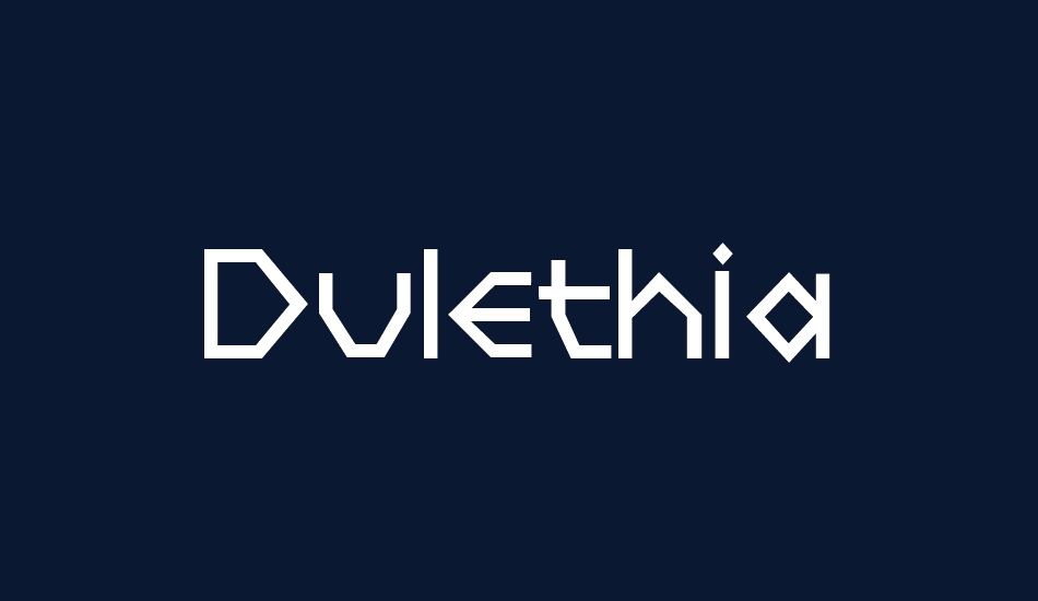 Dulethia font big