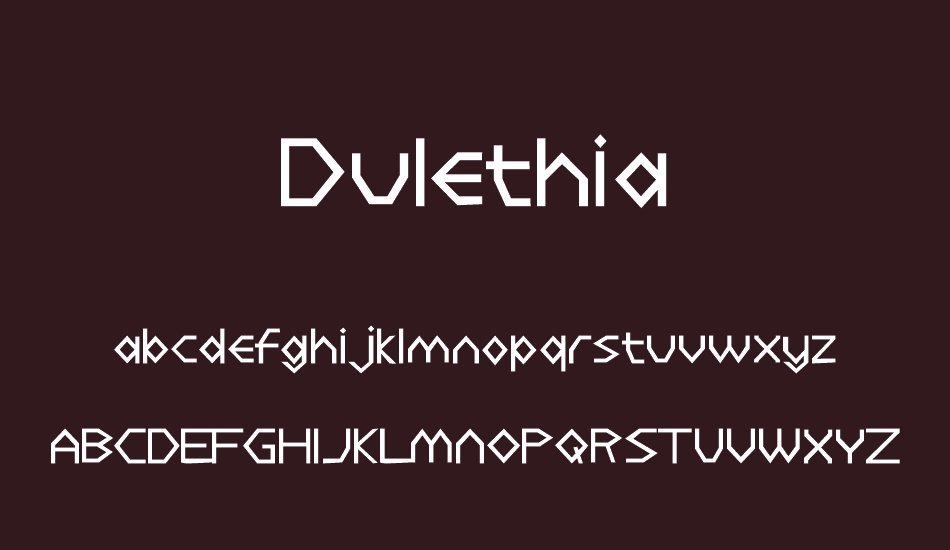 Dulethia font