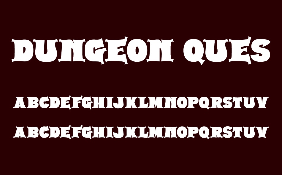 Dungeon Quests font
