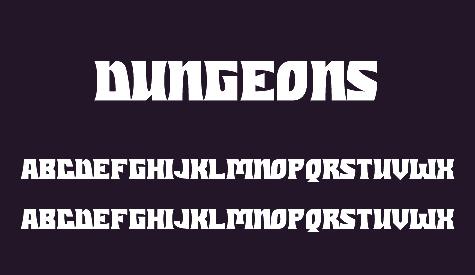 Dungeons font