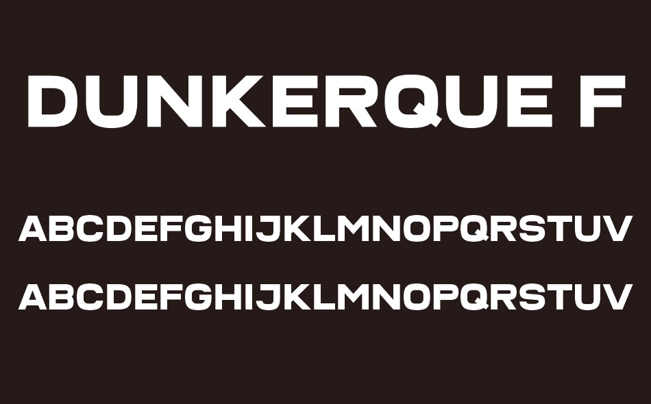 Dunkerque font