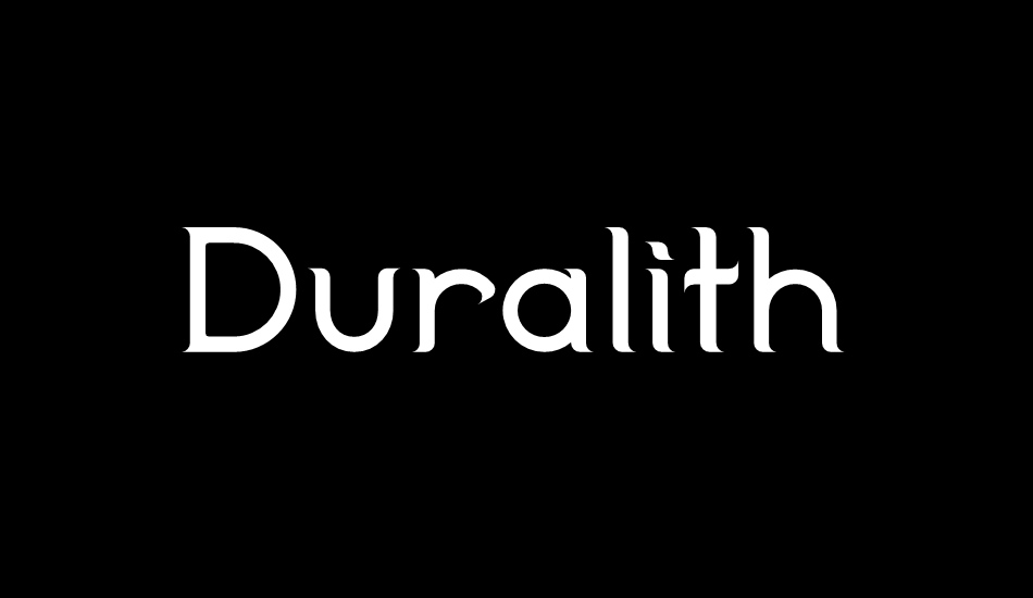 Duralith font big