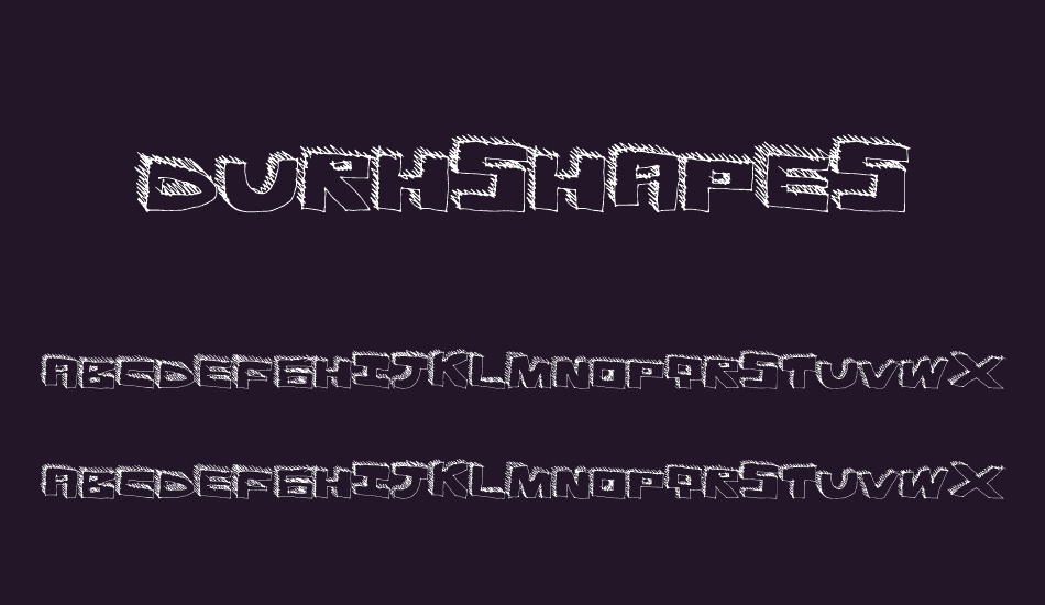 DurhShapes font