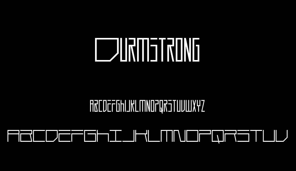 Durmstrong font