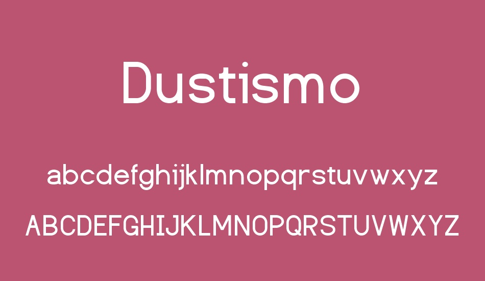 Dustismo font