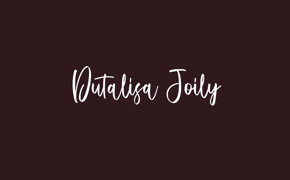 Dutalisa Joily font big