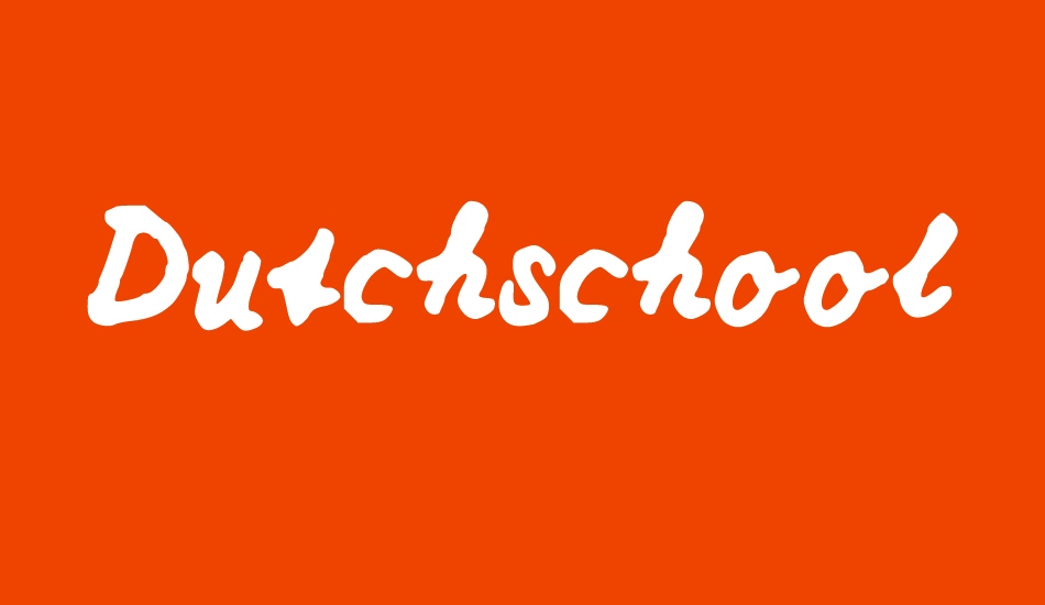 Dutchschoolwriting font big