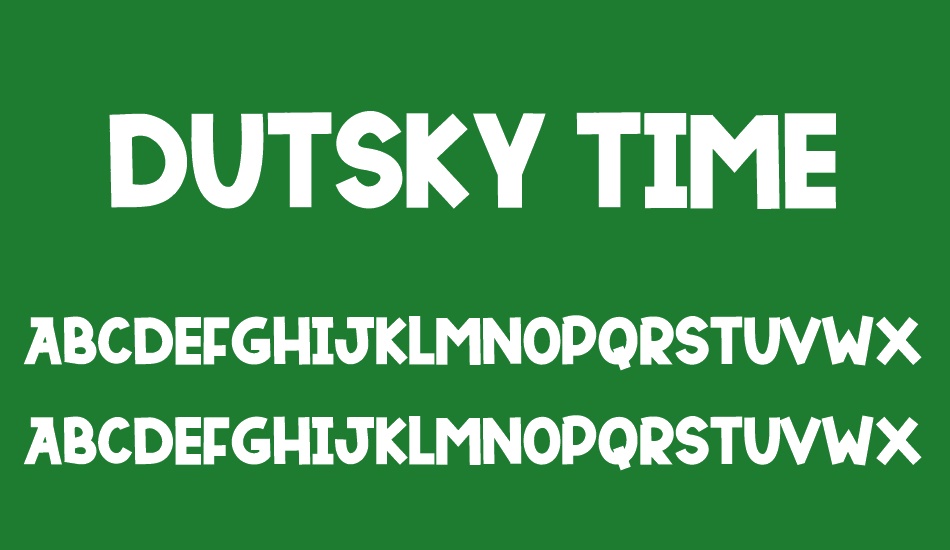 DUTSKY TIME font