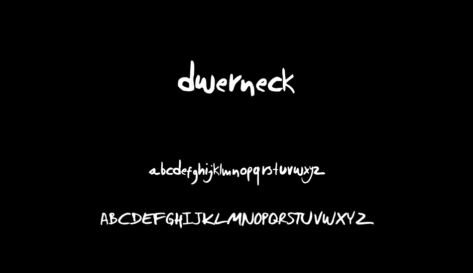 dwerneck font