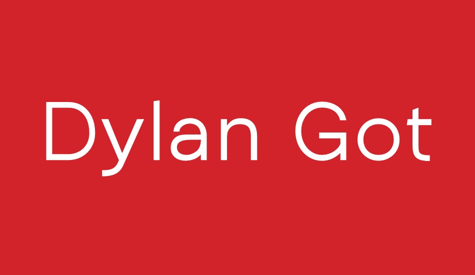 Dylan Gothic font big