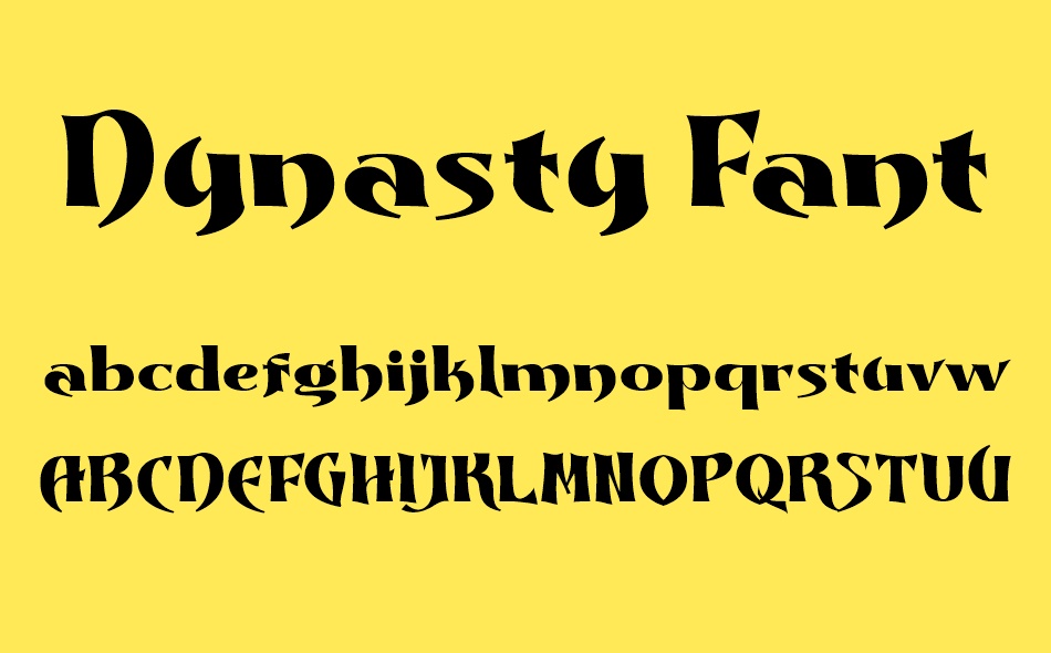 Dynasty Fantasy font