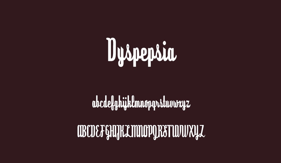 Dyspepsia font