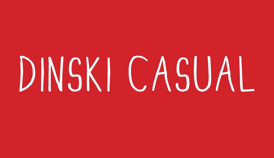 DINSKI CASUAL CONDENSED font big