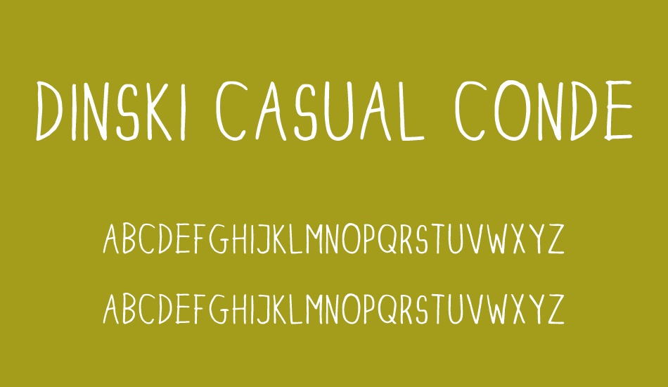 DINSKI CASUAL CONDENSED font