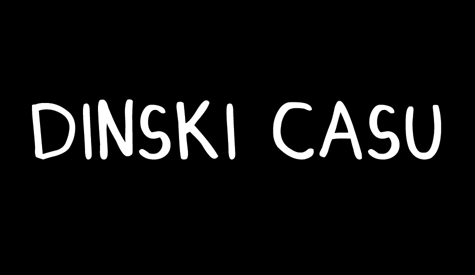 DINSKI CASUAL HANDWRITING font big