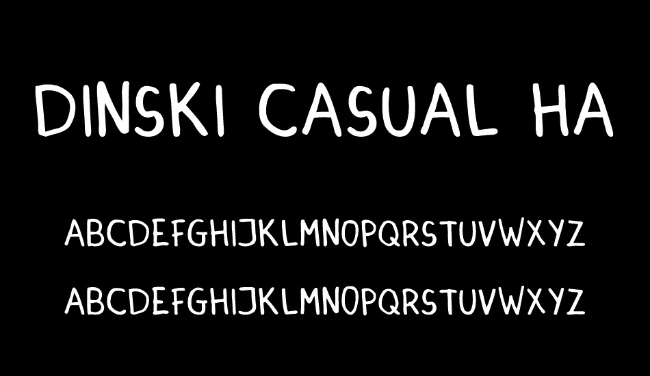 DINSKI CASUAL HANDWRITING font