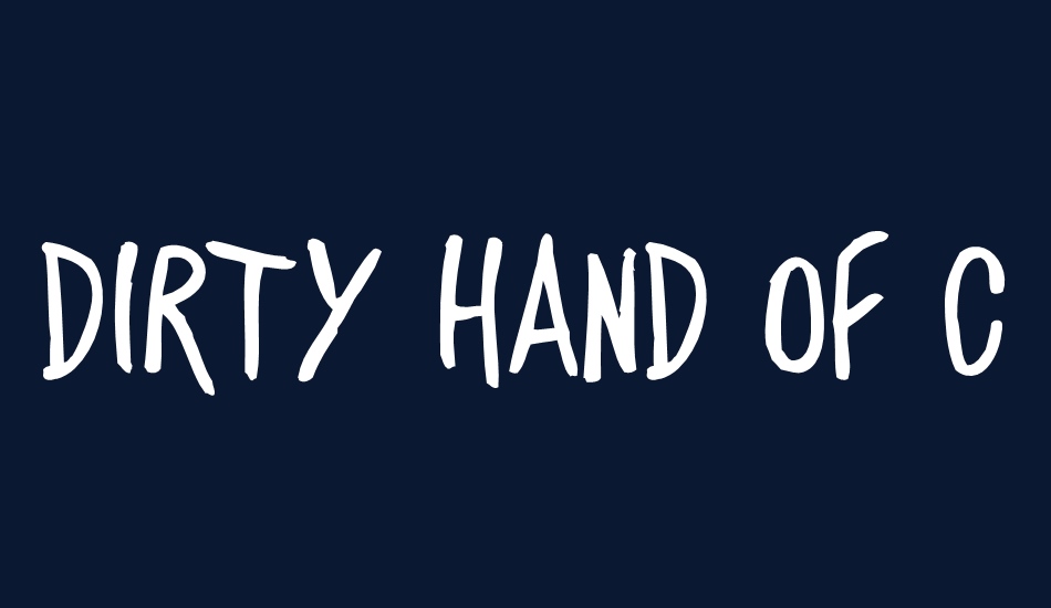 DIRTY HAND OF CRE font big