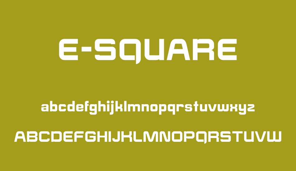 E-SQUARE font