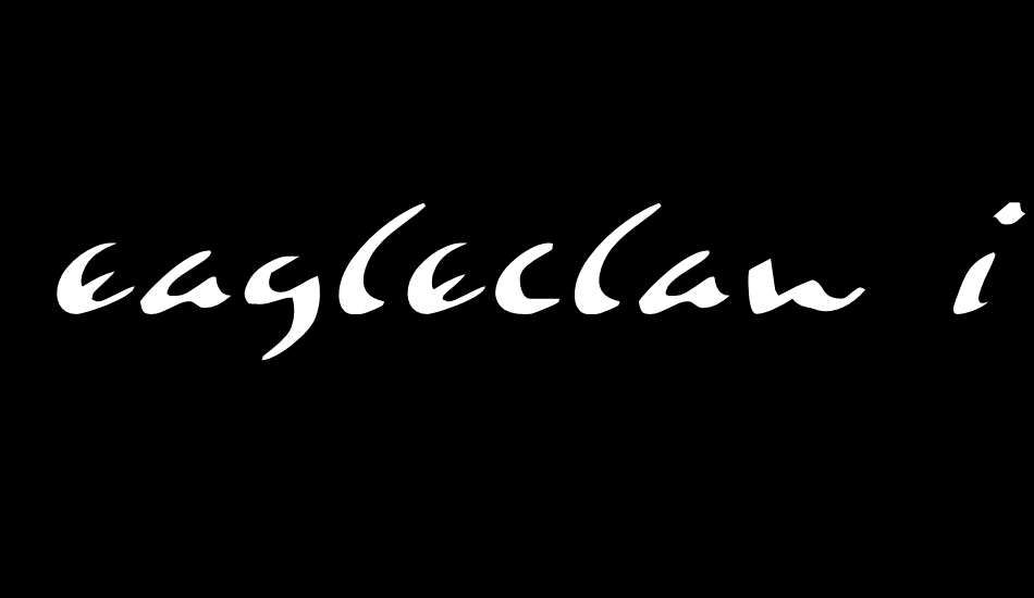 Eagleclaw Italic font big