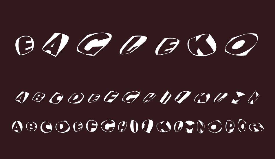 EagleKonfetti font