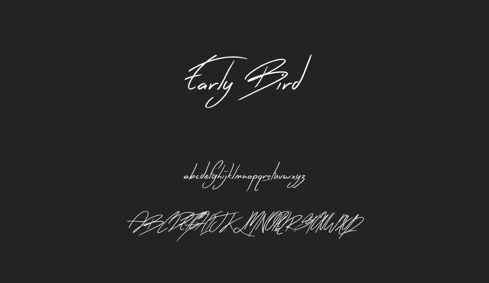 Early Bird font