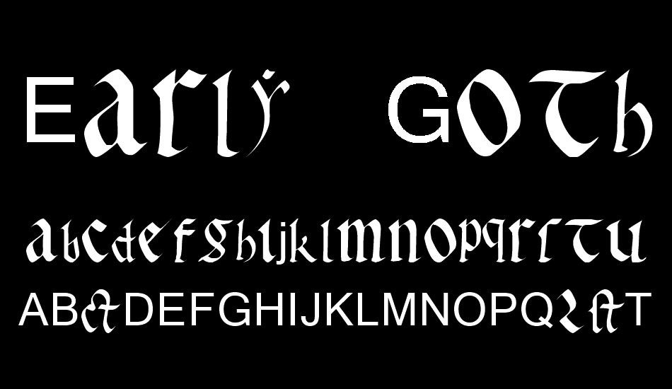 Early Gothic font