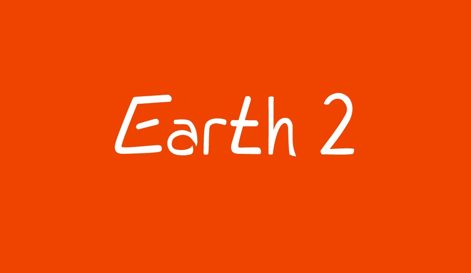 Earth 2 font big