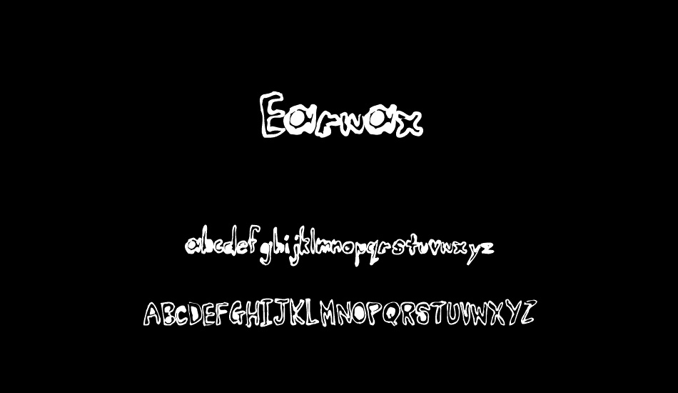 Earwax font