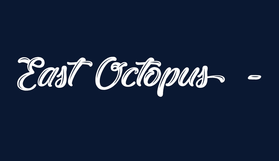 East Octopus - Personal Use font big