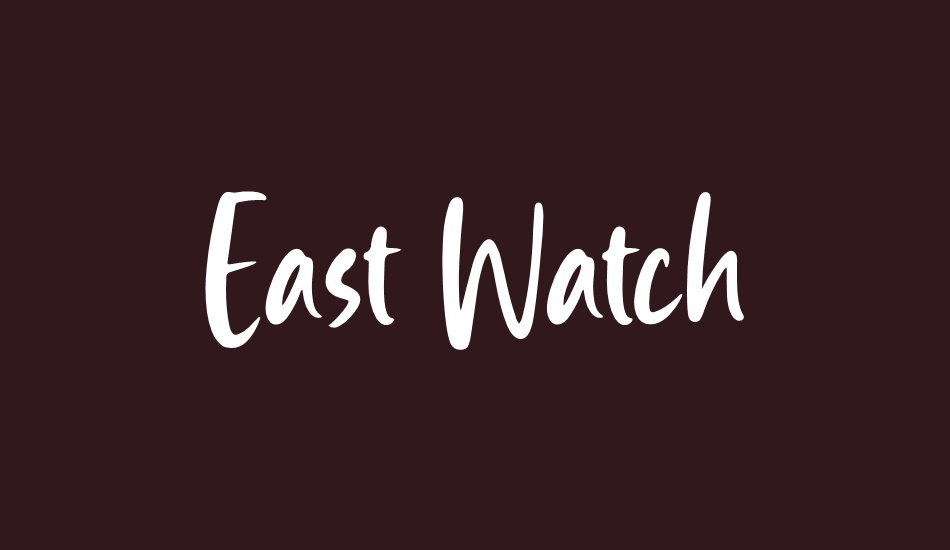 east-watch font big