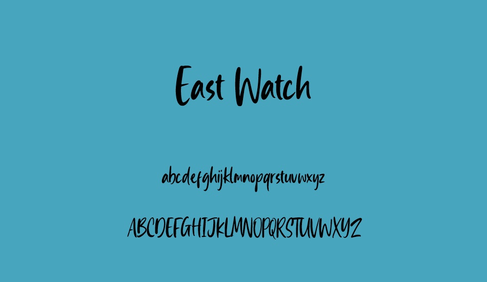 east-watch font